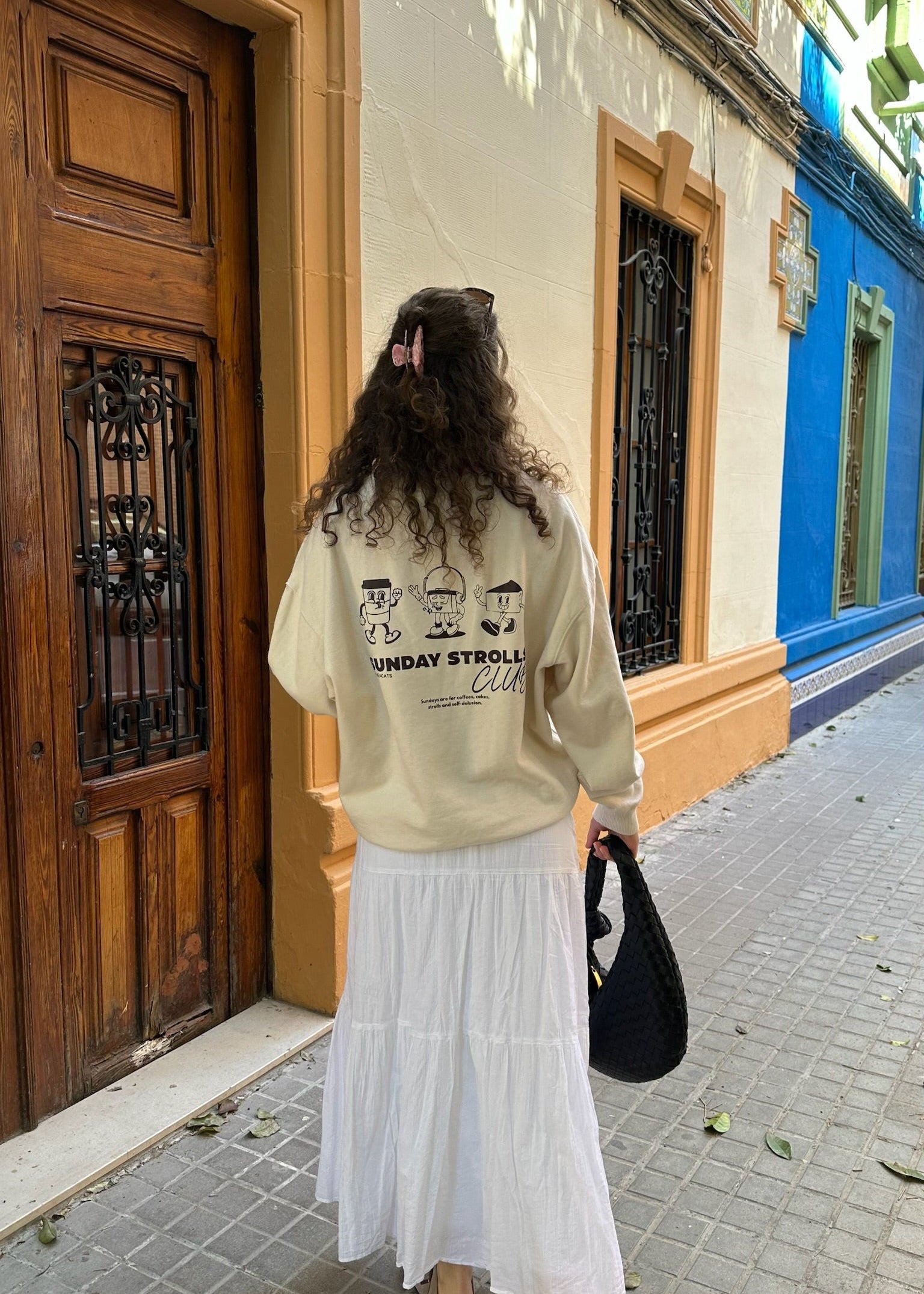 SUNDAY STROLLS CLUB SWEATER BRAUN