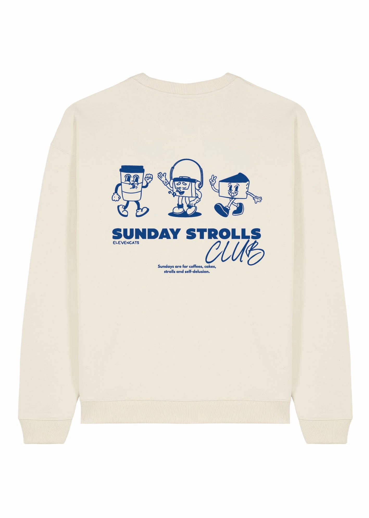 SUNDAY STROLLS CLUB SWEATER BLAU
